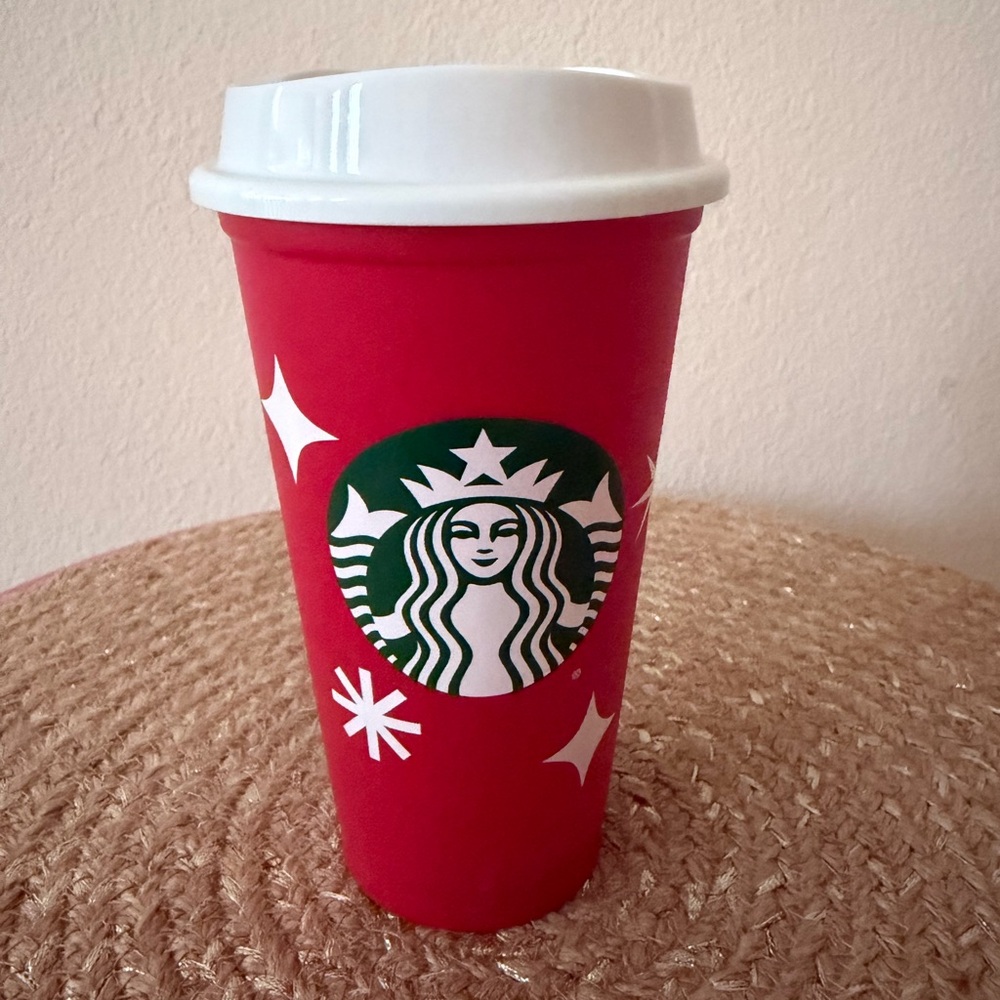 NWT Starbucks 2022 Holiday 25th Anniversary Red Cup 16 oz